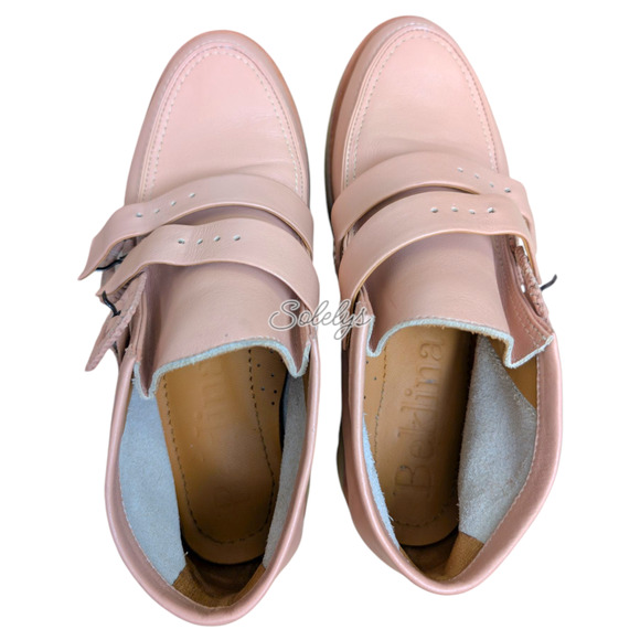 Beklina Desert Boot Nattsu Tan Leather Platform Bootie Size 6 Handmade in Peru - Picture 11 of 12